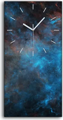 Produktbild von Leinwand Uhr Küche Wohnzimmer Bild 30x60 Landschaft Raum Galaxie dramatisch - weiße Hände