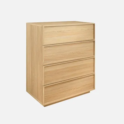 Immagine prodotto di Cassettiera effetto legno 4 cassetti, Marrone naturale