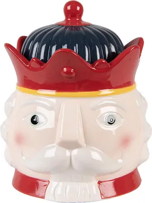 Produktbild von Clayre & Eef Vorratsglas Nussknacker Ø 16x19 cm Rot Keramik
