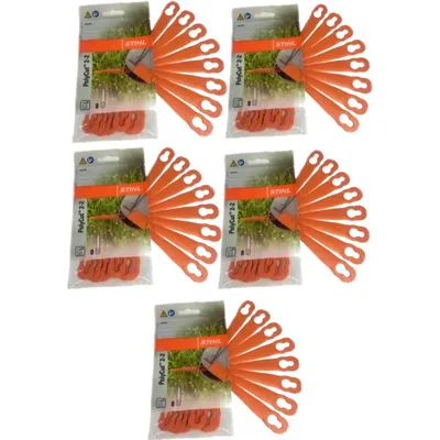 Produktbild von Stihl PolyCut 2-2 Kunststoffmesser für FSA 45 Rasentrimmer (5 Packg = 40 Stück) 40080071000