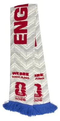 Produktbild von Offizieller Fanschal der englischen Fußball-Nationalmannschaft für die WM 2026, 140x18 cm