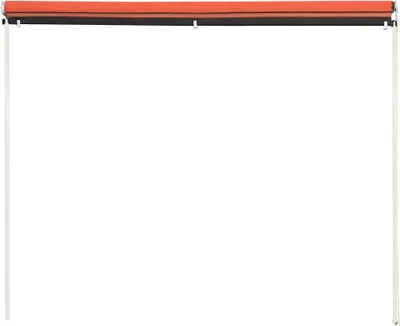 Produktbild von vidaXL Einziehbare Markise 250×150 cm Orange und Braun