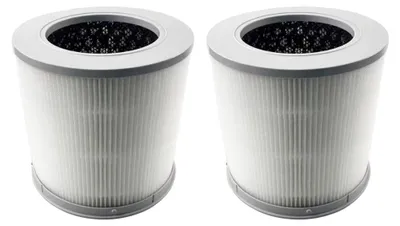 Produktbild von 2x Trade-Shop 3-stufiger Kombi-Filter (Vorfilter, Aktivkohlefilter, HEPA-Filter) ersetzt Xiaomi AFEP7TFM01, BHR5861GL / Zubehör für Luftreiniger