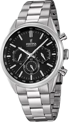 Produktbild von Festina Edelstahl Herren Uhr F16820/4 Quarz Armbanduhr silber Sport D2UF16820/4