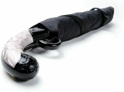 Produktbild von Western Pistole Kreativ Automatik Regenschirm Taschenschirm Schirm mit Tragegurt von Bearlink