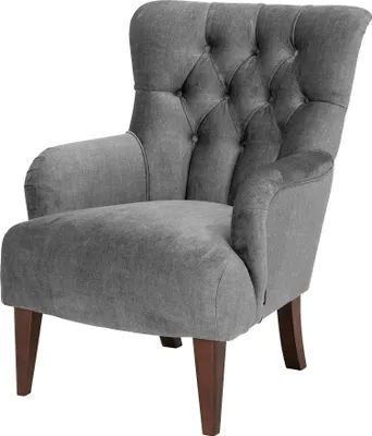 Produktbild von Max Winzer Sessel Brandon - Samtvelours anthrazit - Maße: 71 x 82 x 97 cm