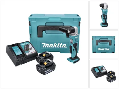 Image de Makita DDA 351 RMJ perceuse d'angle sans fil 18 V 13.5 Nm + 2x batterie 4.0 Ah + chargeur + Makpac