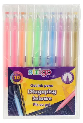 Produktbild von Strigo Gelstifthose – 10 Farben für kreativen Ausdruck!