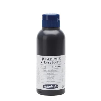 Produktbild von Lampenschwarz 250ml Acrylfarbe - AKADEMIE Acryl - Schmincke 23 771 027