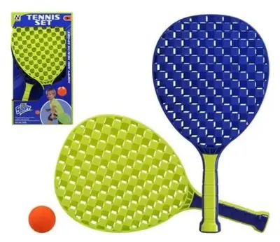 Image de Kit de tennis pour enfants : 2 raquettes + une balle