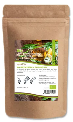 Produktbild von Mynatura  Spitzwegerich geschnitten - im Beutel – in verschiedenen Größen - 100g