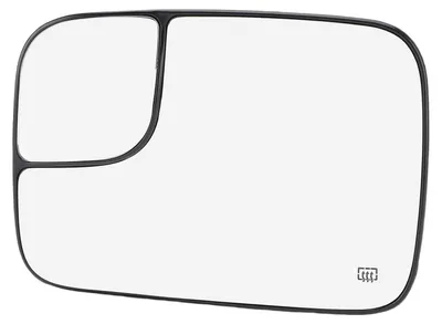 Image de Miroir de rétroviseur latéral convexe chauffant avec verre anti-angle mort, remplacement du verre pour modèles 1500, 2500, 3500, années 2002-2008, côté gauche, référence 5161010AA