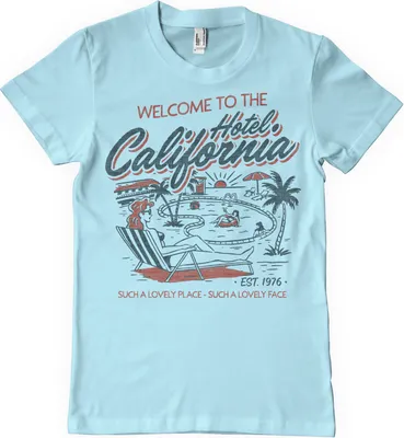 Produktbild von Hotel California T-Shirt - Medium - Skyblue