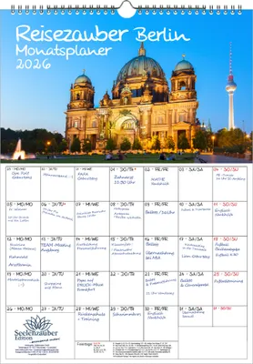 Produktbild von Reisezauber Berlin Planer DIN A3 Kalender für 2026 Deutschland Hauptstadt - Seelenzauber