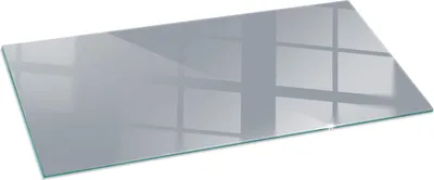 Obrázek produktu pro Skleněný podlahový panel 125x50 cm - Skleněný krbový panel - Skleněný krbový panel - Ochranné sklo - Ochranný panel proti jiskrám - Skleněný podlahový panel proti ohni - Tepelná ochrana - Ochrana podlahy ze skla - Barva šedá