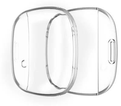 Image de subtel - protection 2 en 1 pour FitBit Versa 3 / Sense - coque couleur Transparent anti rayure pour le verre et la monture de votre montre connectée.