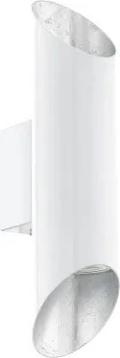 Produktbild von EGLO Wandleuchte Viegas GU10 2X4W weiss silber inkl.LM