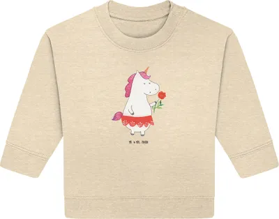 Produktbild von Mr. & Mrs. Panda Organic Baby Pullover Einhorn Dame 6. - 12. Monat - Natural Raw - Geschenk, Einhörner, Unicorn, Bachelor, Lady, Frau, Bullover, Freundin