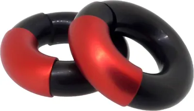 Produktbild von DeMarie Creolen 925/- Sterling Silber 2,6cm rot ohne 144210001-6