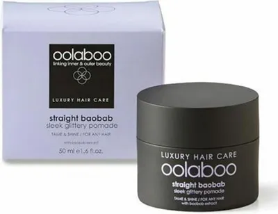 Produktbild von Oolaboo Straight Baobab Sleek Gittery Pomade 50ml