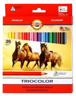 Image de KOH Crayons de couleur École Jumbo Triocolor 36 pièces