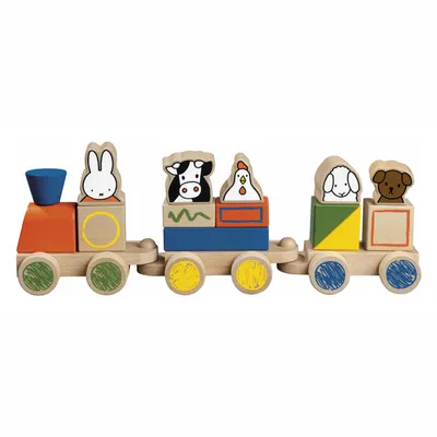 Image de Bloc Miffy Train en bois