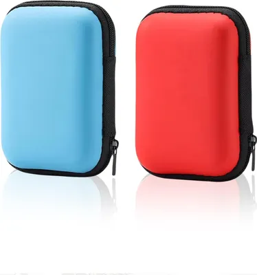Produktbild von 2 Stück Spielkarten Etui für Skip BO Skyjo Phase 10 UNO Cabo Kartenspiel - Platz für maximal 216 Karten - Sammelkarten Box - Kartenbox Spielkarten (Blau + Rot)
