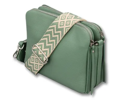 Produktbild von Adel Bags Schultertasche Leder, Umhängetasche für Damen, Mintgrün