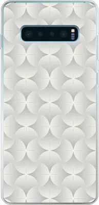 Produktbild von MuchoWow® Handyhülle Schutzhülle Hülle für Telefoonhoesje Samsung Galaxy S10 Plus Muster - Silber - Retro Silikon Softcase Handy Hülle - Schutzhülle