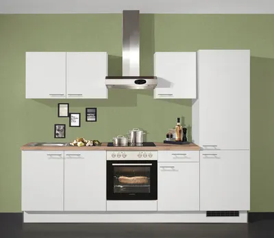Produktbild von PICCANTE Plus Küchenzeile ohne Geräte Piccante 270 cm weiß matt vormontiert Variante rechts 4067368000024