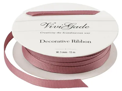 Image de Ruban de décoration rose, 15m