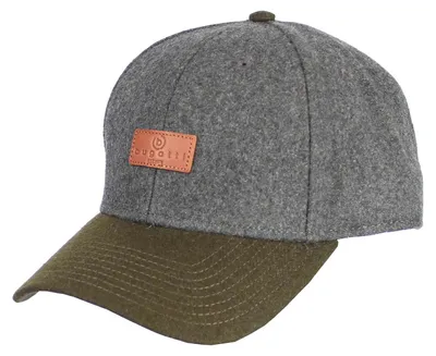 Produktbild von bugatti Cap With Patch Olive grau olivgrün