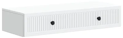 Produktbild von Wandmontierter Beistelltisch Weiß 87,5 x 34,5 x 17 cm