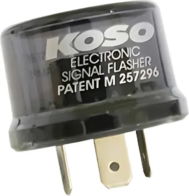 Produktbild von KOSO Blinkerrelais Digital 12V 3 Pins inkl. Adapter Stecker 15A Relais universal