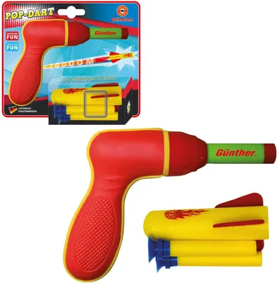 Zdjęcie produktu dla Rocket game Gunther Pop Darts GU1542 Red 18 x 5 cm