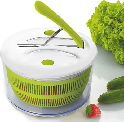 Produktbild von Ibili Funktion Salatschleuder über Pedal 24 Cm Grün Grün One Size