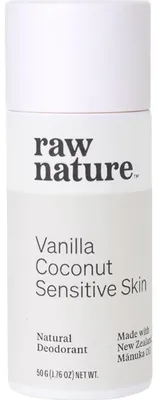Obrázek produktu pro Raw Nature Přírodní deodorant, přírodní deodorant, vanilka, kokos, pro citlivou pokožku, 50 g
