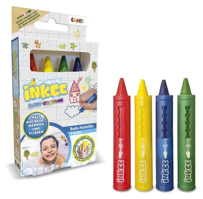 Zdjęcie produktu dla CRAZE Malstifte, Farba do kąpieli, Chłopak, dziewczyna, Niebieski, Zielony, Czerwony, Żółty