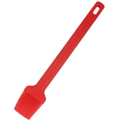Produktbild von Silikon Küchenpinsel zum Backen Glasieren für Soßen Marinaden Grillen rot