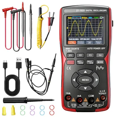 Handheld Oszilloskop 10 MHz, 48 MSa/s, 9999 Counts Multimeter