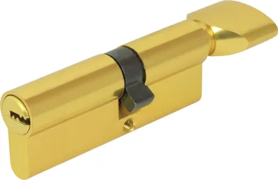 Produktbild von DOMINO Profilzylinder Schließzylinder HOMER 31/41K Zylinderschloss | Türschloss | Türknauf | Schloss mit 5 Schlüsseln | Einsteckschloss | Haustür-Schloss | Gold