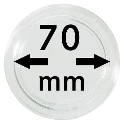 Produktbild von Lindner S22707000 Münzkapsel Innendurchmesser 70 mm, 1 Stück, Innenhöhe 5,5 mm