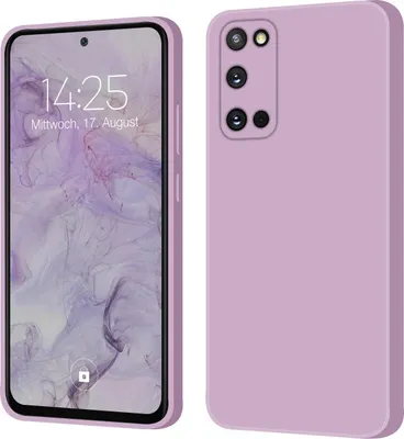 Produktbild von Hülle für Samsung Galaxy S20 Case Cover Bumper Silikon Softgrip Schutzhülle Farbe: Lila