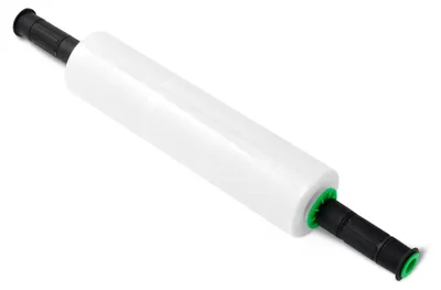 Obrázek produktu pro A. Základní strečová fólie, šířka 38,1 cm, délka 304,8 m, 1 role s 2 držadly, průhledná