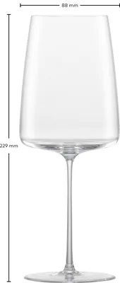 Zdjęcie produktu dla Zwiesel Glas 2 sztuki kieliszek do wina fruity & fine Simplify tritan- kryształ- ręcznie robiony- można myć w zmywarce- ręcznie myty- kieliszek do wina czerwonego, kieliszek do wina białego, kieliszek do wina uniwersalnego 122053