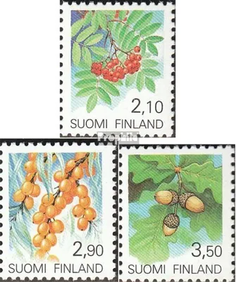 Produktbild von Briefmarken Finnland 1991 Mi 1126-1128 (kompl.Ausg.) gestempelt Freimarken: Pflanzen