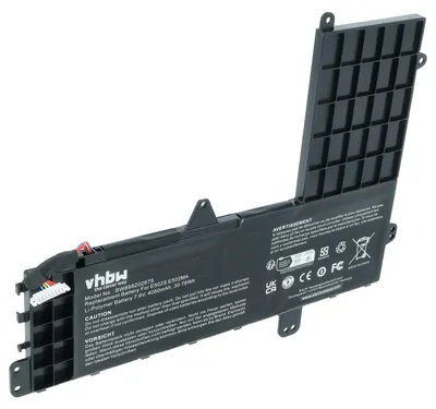 Produktbild von vhbw Akku kompatibel mit Asus EeeBook E502S, E502SA-DM060T, E502SA, E502MA-XX0082T, E502MA-XX0065B Notebook (4050 mAh, 7,6 V, Li-Polymer)