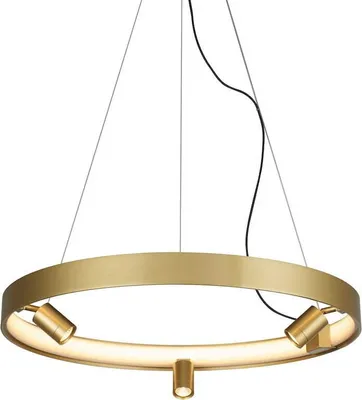 Obrázok produktu pre Spotring moderná kruhová LED lampa 60 cm zlatá