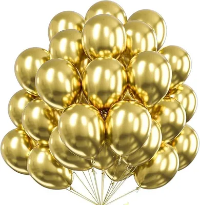 Produktbild von 50x Luftballons Ballons Luftballon Luft, Helium gold Hochzeit Deko