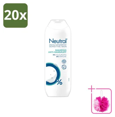 Productafbeelding van 20 x Milde anti-roos shampoo voor de gevoelige huid - 250 ml - Voordelige verpakking - 20 stuks